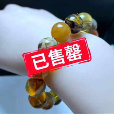 【李氏珠宝】收藏级多宝手串12规格15.7克无瑕疵珀种稀有丰富