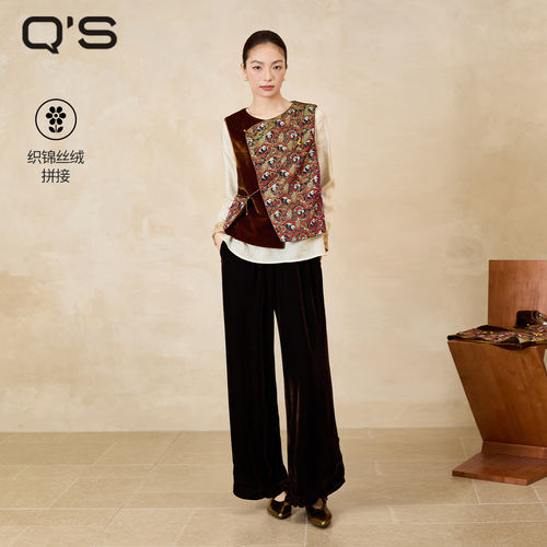 秸熙轻国风织金提花马夹