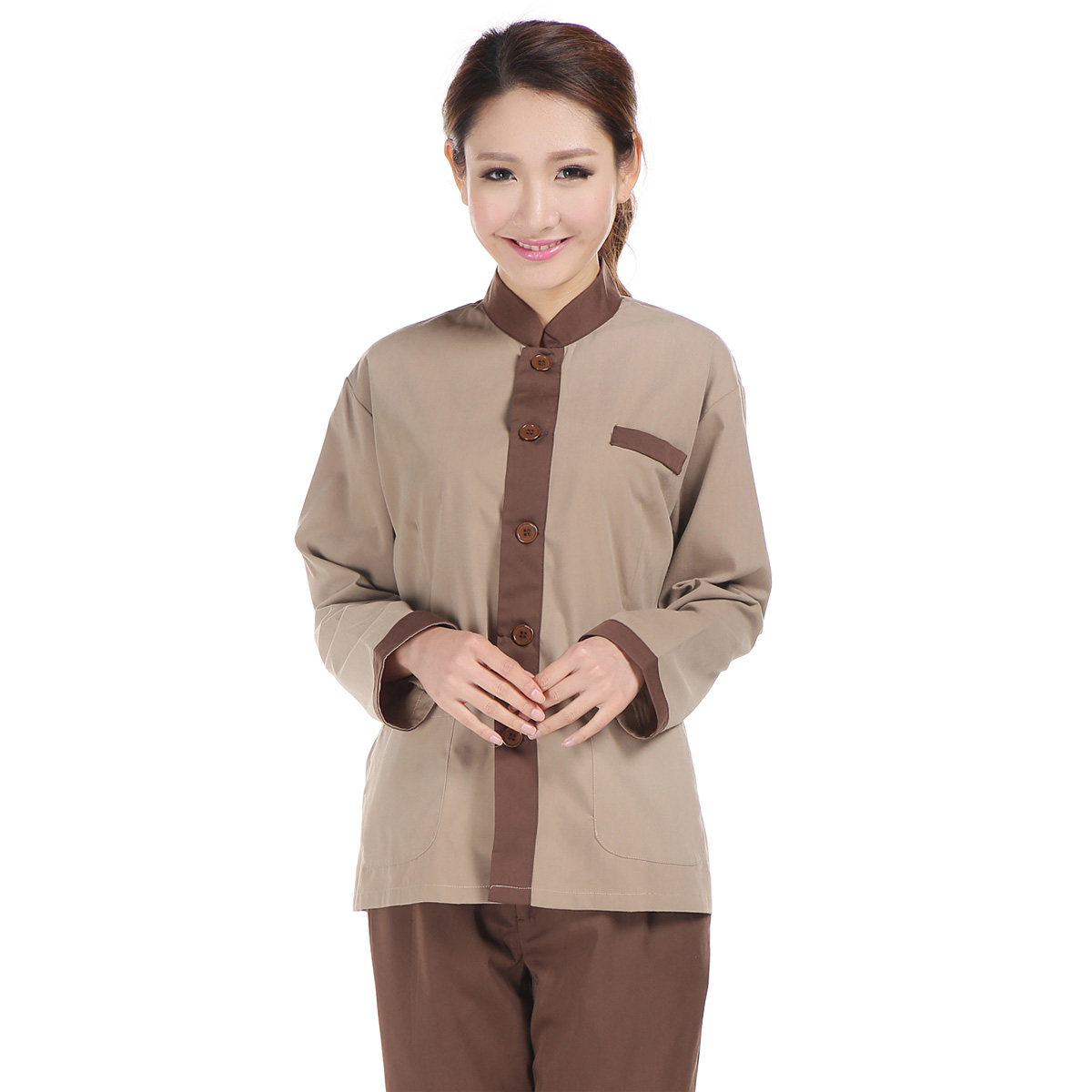 物业保洁员工作服套装长袖，商场酒店宾馆清洁服阿姨打扫卫生服装