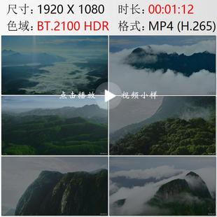 航拍海南岛五指山次生林人工林尖峰岭原始热带雨林实拍视频素材