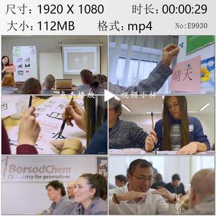 匈牙利米什科尔茨孔子学院文化整合东西方文化交流实拍视频素材
