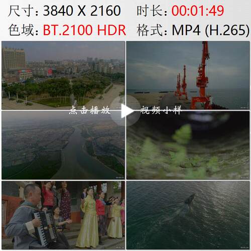 广西桂林合浦古镇人文建筑自然风光商业街集装箱码头实拍视频素材