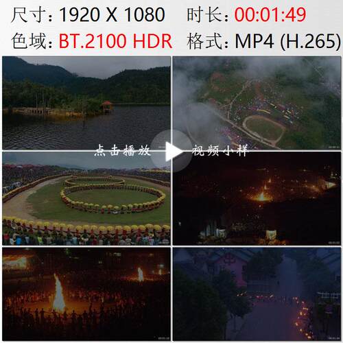 航拍四川大凉山螺髻山冰川湖日都迪萨彝族火把节选美实拍视频素材