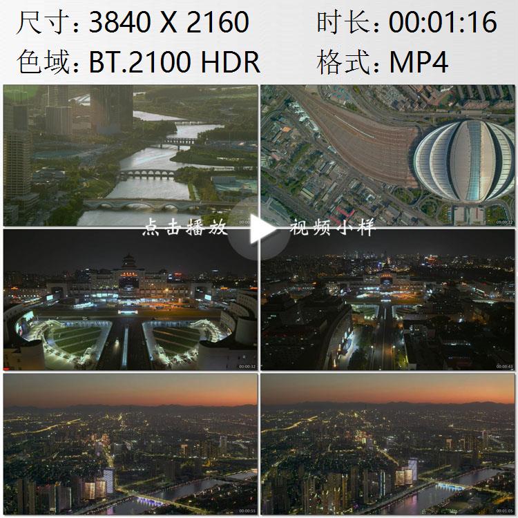 航拍北京城市副中心京津冀一体化超级城市群火车站实拍视频素材