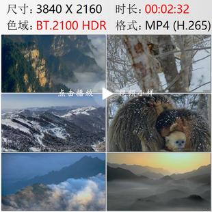 航拍湖北神农架林区层峦叠嶂云雾仙境川金丝猴大九湖实拍视频素材