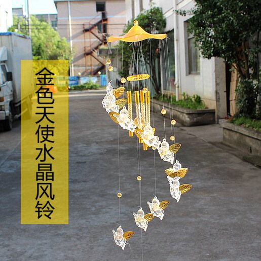 金银色天使 风铃挂饰门饰创意 风铃及配件
