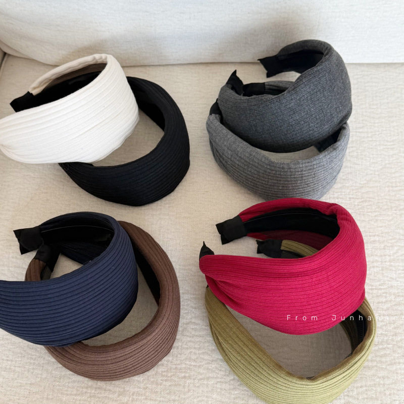 复古针织坑条加宽发箍纯色高颅顶气质高级感洋气时尚不压发发箍,饰品/流行首饰/时尚饰品新,发饰,淘宝优惠券,粉丝福利购,淘宝优惠卷