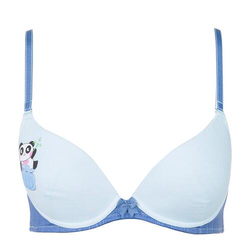 BLOSS/古今花小胸光面薄款无钢圈插片聚拢少女文胸罩内衣女0GS71