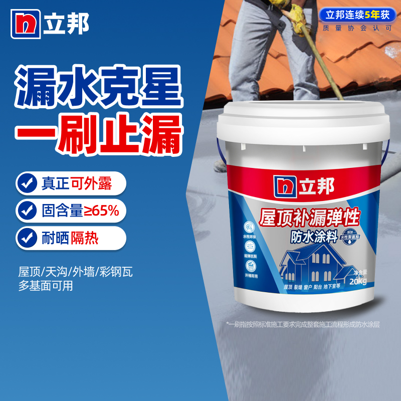 立邦屋顶防水补漏材料聚氨酯外墙