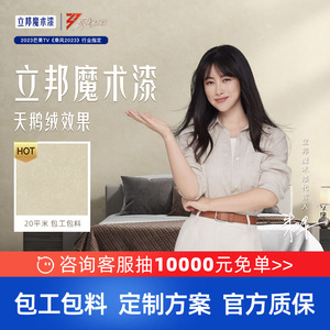 【同城购】立邦魔术漆天鹅绒效果背景墙环保双包涂料艺术漆同城