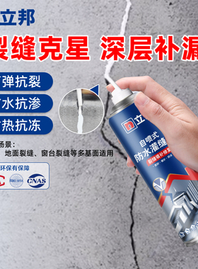 立邦屋顶灌缝胶防水补漏水泥地面修补材料填缝剂楼顶裂缝密封堵漏