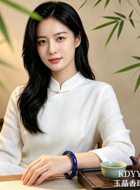 天然青金石手镯女款新中式国风手镯