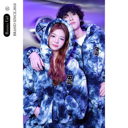 bananagirl情侣冬季女士睡衣