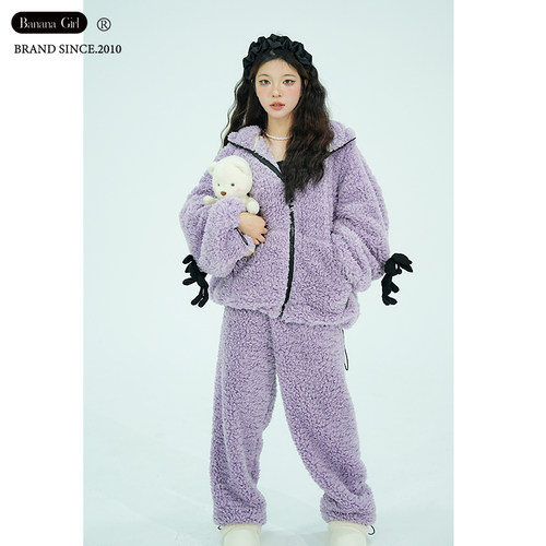 bananagirl加厚保暖女士家居服