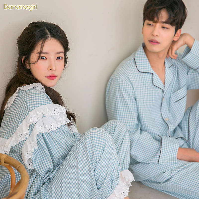 Bananagirl睡衣女秋情侣睡衣长袖纯棉女士可爱洋气家居服全棉套装,女士内衣/男士内衣/家居服,睡衣/家居服套装,淘宝优惠券,粉丝福利购,淘宝优惠卷