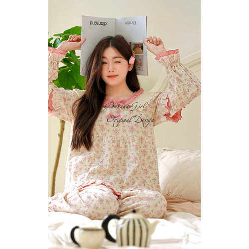 bananagirl女士长袖韩版睡衣