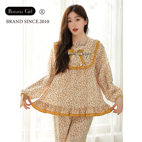 bananagirl长袖秋季甜美家居服