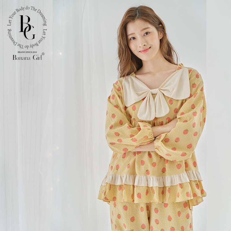 Bananagirl草莓甜美可爱女士睡衣