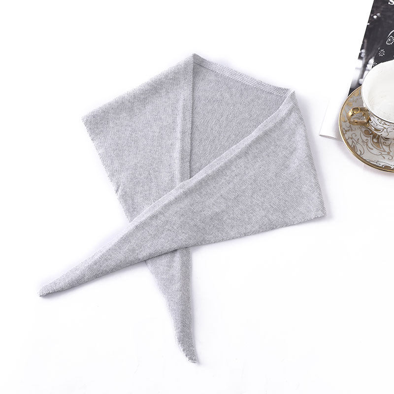 纯棉三角小围巾披肩男女夏季空调房保暖护颈椎护脖子防寒颈纹脖套