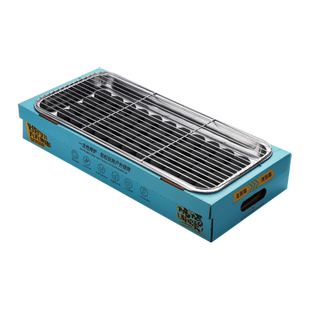 一次性烧烤炉家庭无烟碳烤炉露营木炭烧烤架户外便携式烤肉炉室内