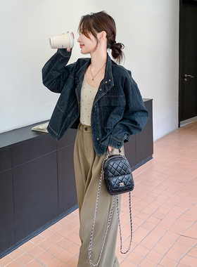 独特设计感复古女休闲洋气炸街韩系短外套上衣港风6028P140K208