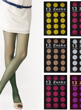 zocks索克思日本13D\50D\80D天鹅绒丝袜女士高弹防勾丝连裤袜爆款