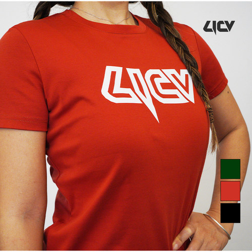 LICV大logo防滑T恤健身衣