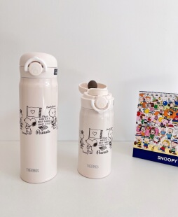 日本本土膳魔师THERMOS SNOOPY史努比限定款不锈钢保温杯直饮水杯