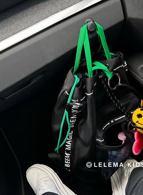 LLM 韩国beemymagic网眼抽绳背包附内胆单肩手提包旅行户外双肩包