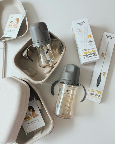 韩国mother's儿童吸管杯奶瓶学饮