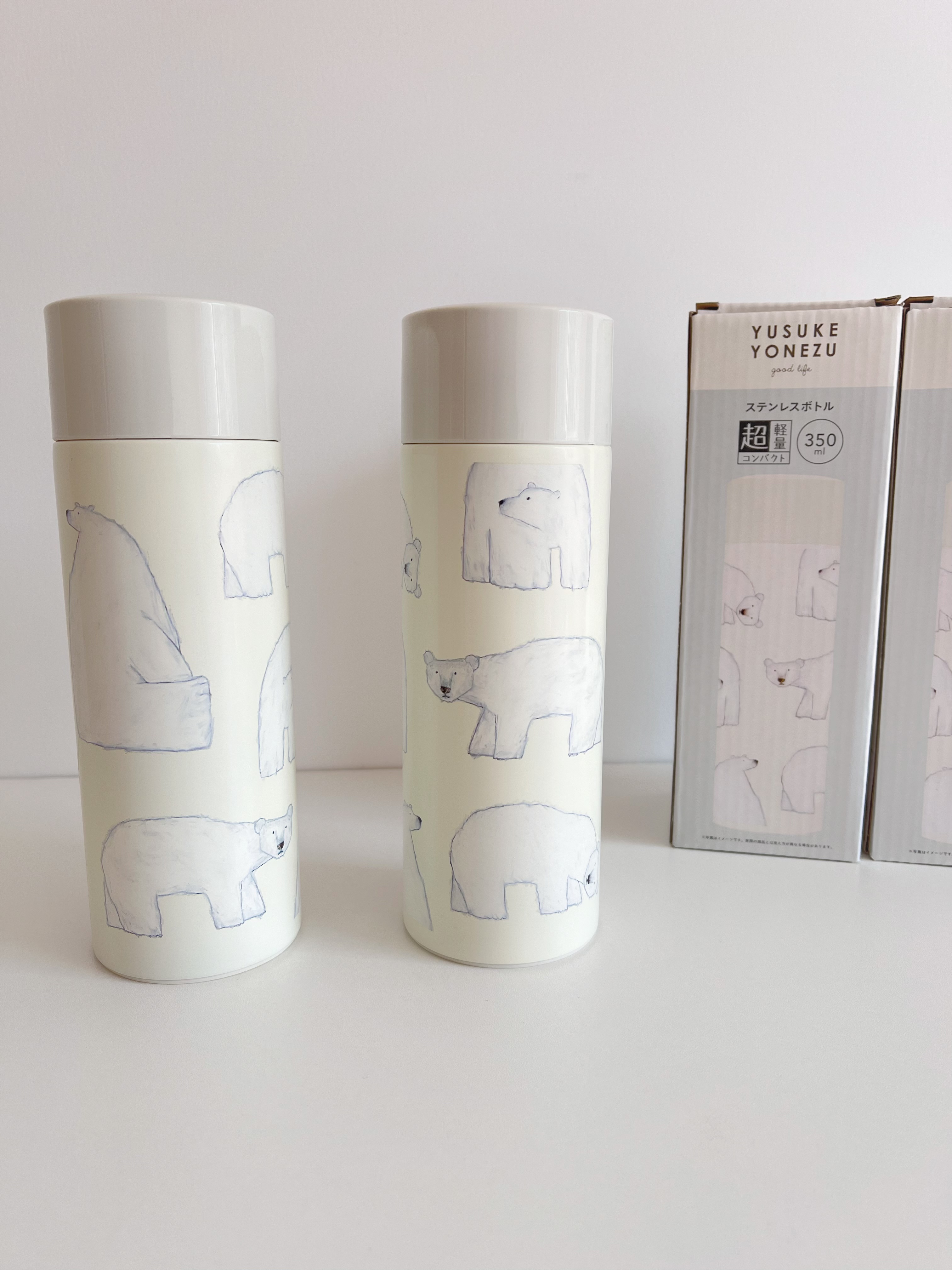 LLM日本Greeting life米津祐介白熊插画轻量不锈钢保温杯日式便携