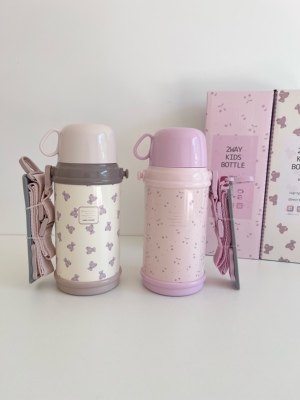 樱桃泰迪小熊儿童不锈钢保温杯