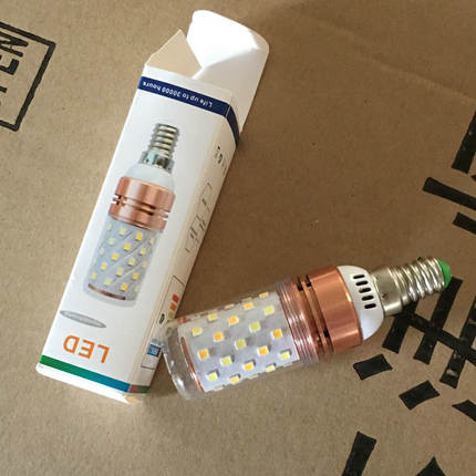 LED玉米棒 变光玉米灯 双色e14 E27螺口节能灯泡水晶欧式吊灯光源