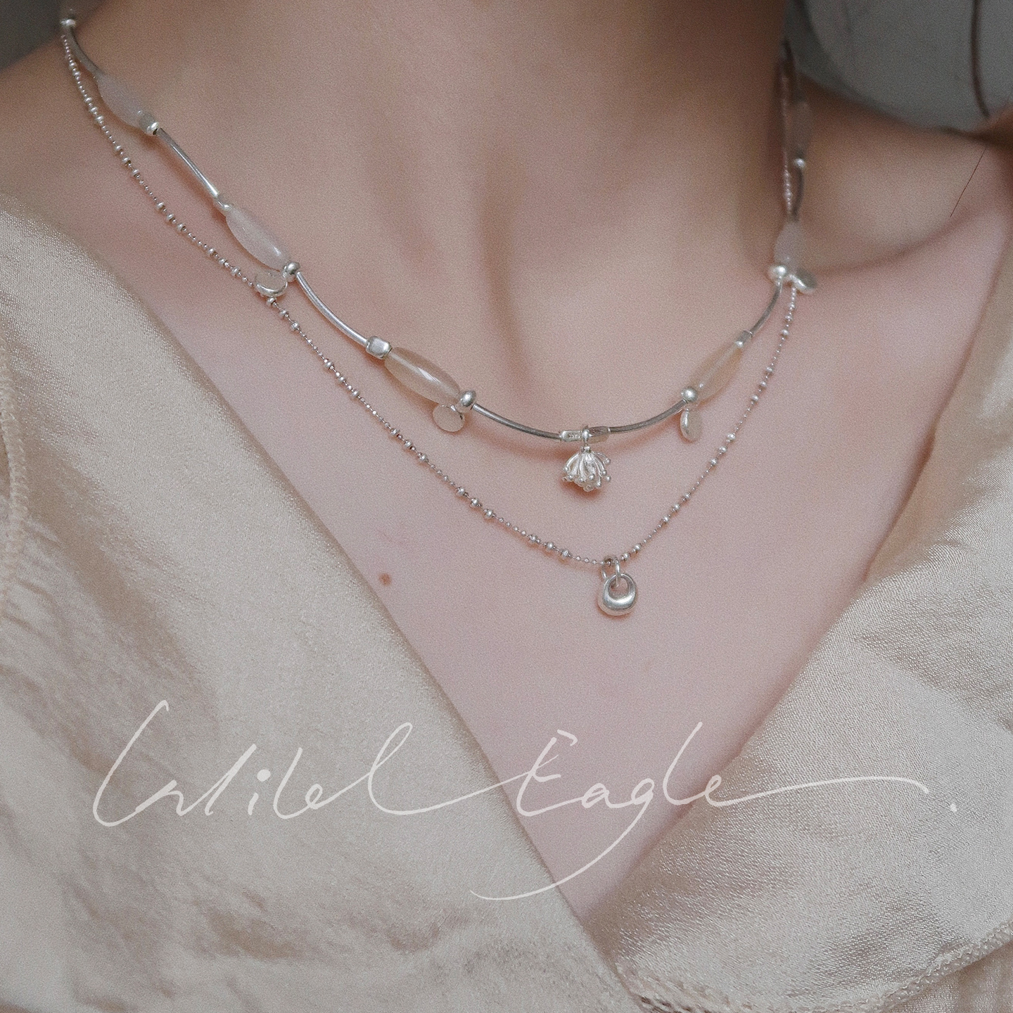 荒野鹰原创设计S925银项链