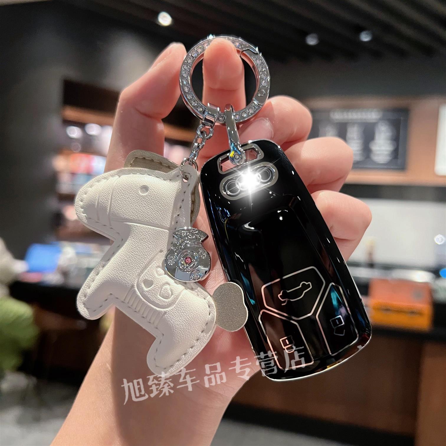 适用于奥迪新A6l车钥匙套A4l/Q5l/保护壳A5/A3L/Q7扣A8L/Q8/Q4L包