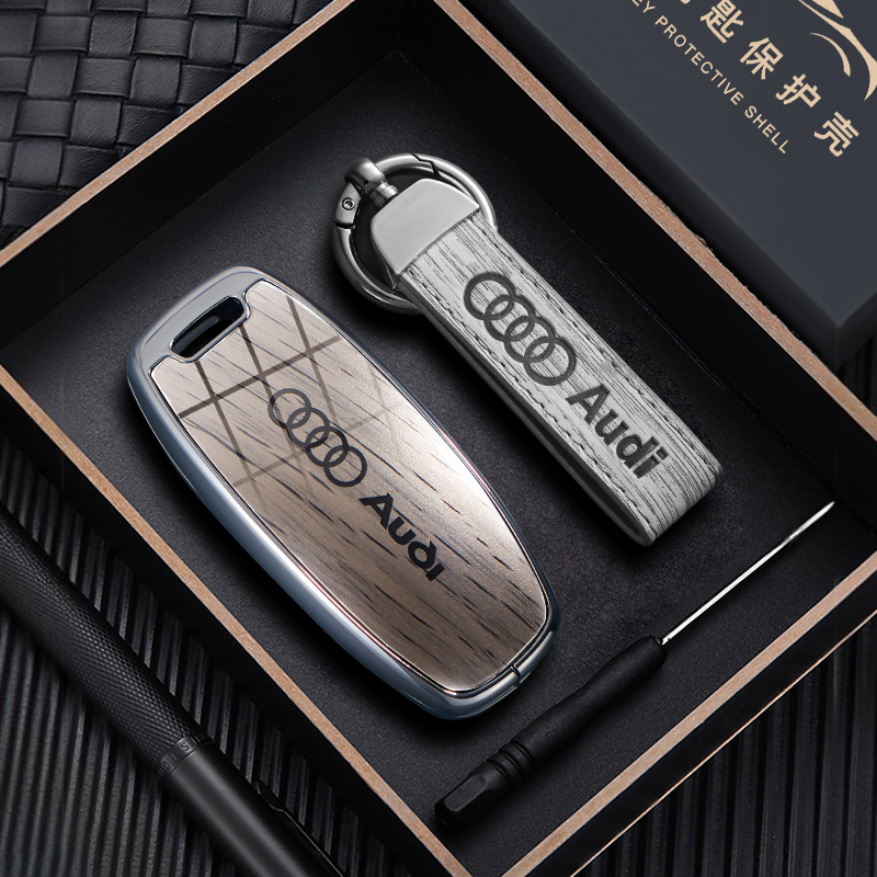 2024款奥迪a6l钥匙套a3车a7l高级q5l壳q4etron扣a4l专用q7男q3