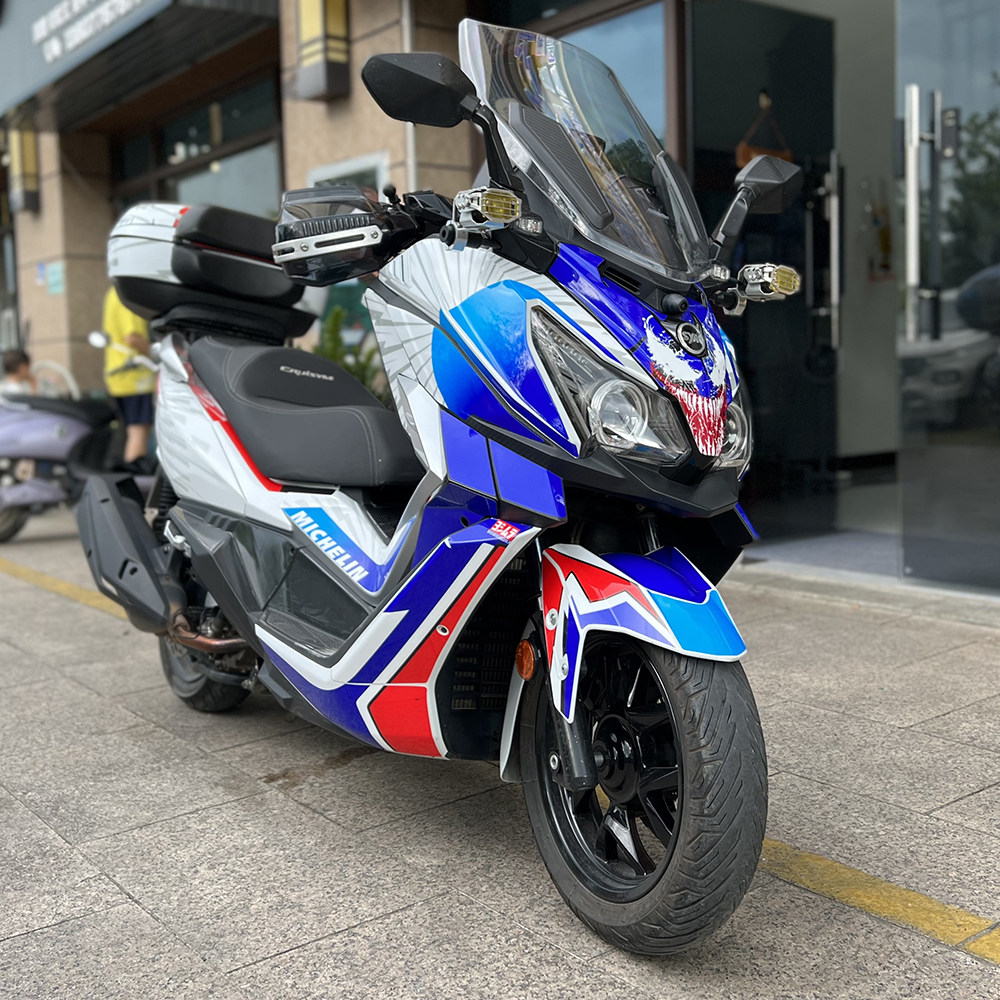 定制三阳巡弋300摩托车改装贴纸防水贴花全车保护贴膜车身贴版画