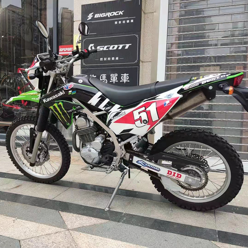川崎klx230林道越野车摩托车改装贴花全车贴纸车身保护贴膜版画