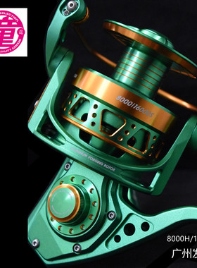 童元JM 8000H/16000S纺车轮 JIGGINGMASTER怪物游戏金枪鱼铁板轮