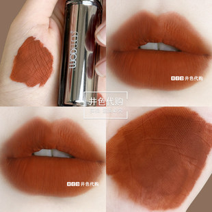 显白秋冬吃土南瓜橘色的口红唇釉适合黄皮素颜肉桂红棕色低饱和度