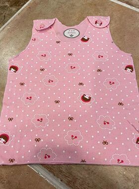 安拉拉纯棉婴儿精梳棉双面提花肩开背心凉爽舒适适合宝宝肌肤