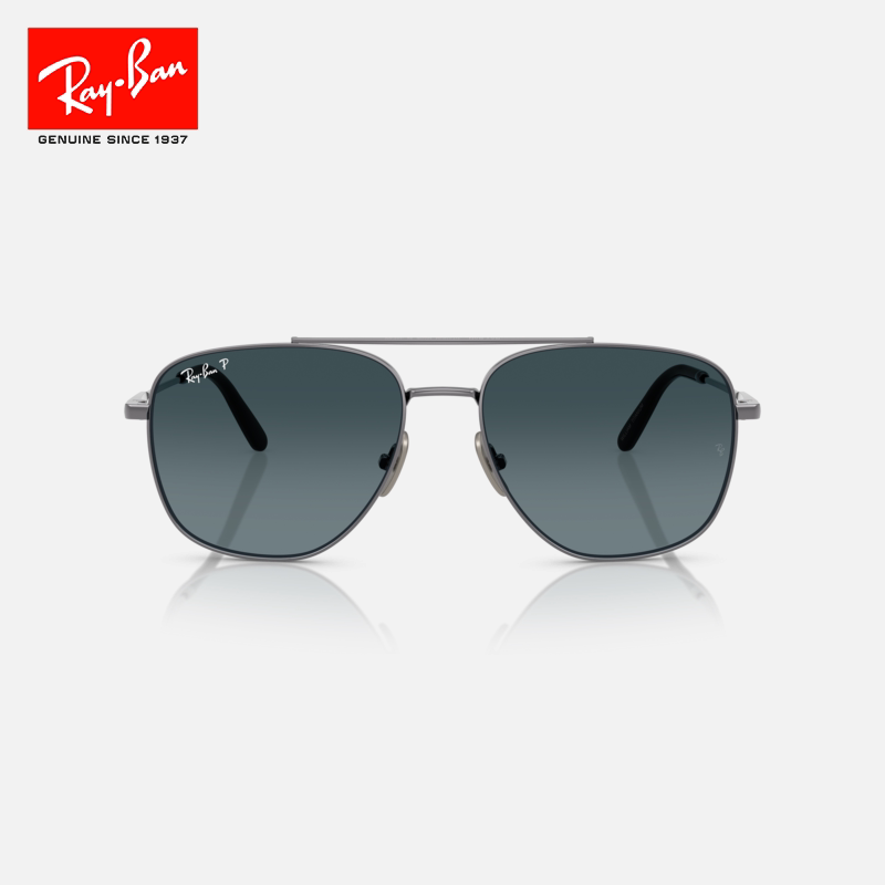 RayBan雷朋方形太阳镜钛材金属墨镜男女款时尚眼镜0RB8097可定制