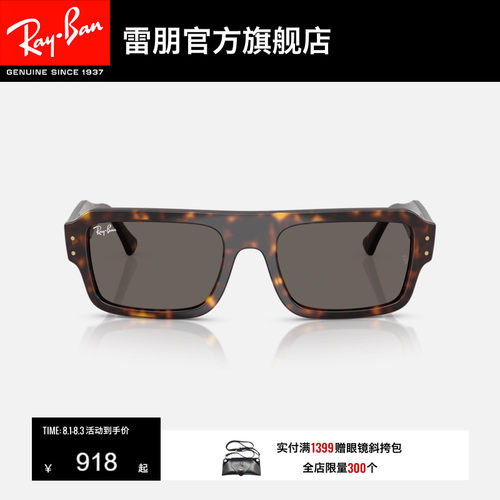 RayBan雷朋长方形板材太阳镜