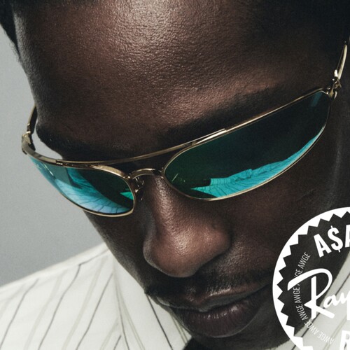 RayBan雷朋不规则形金属太阳镜