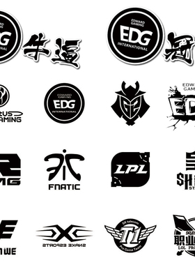 EDG冠军牛逼LOL英雄联盟LPL战队五杀队标IGRNG电动车身贴贴纸订制