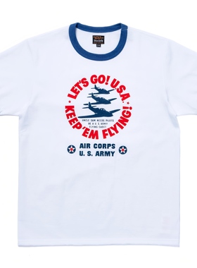 国内现货The RealMccoy’s日本制MILITARYTEE 全棉8OZ男士短袖T恤