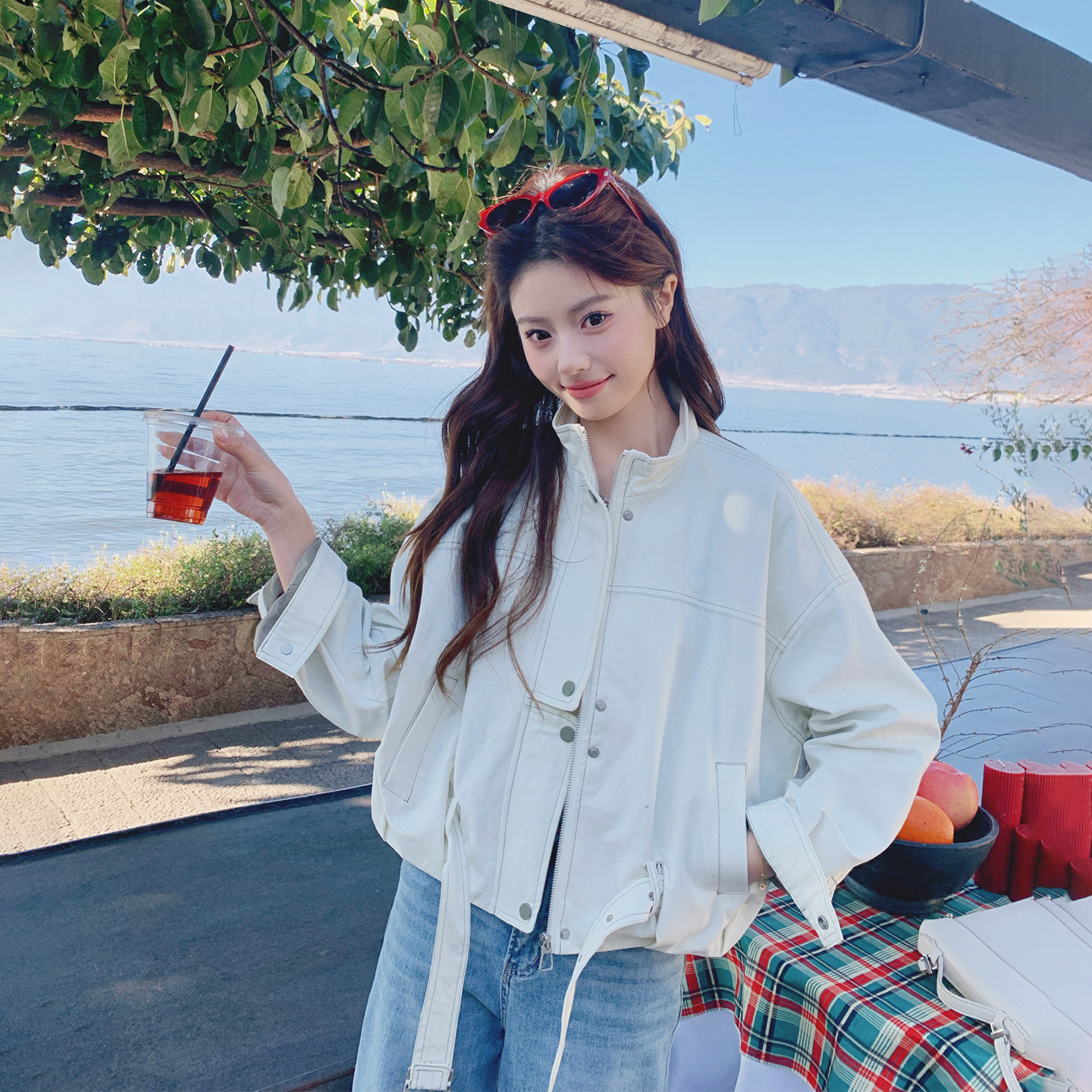 今年流行爆款米白色短外套女春季2026新款小个子巨好看高级感夹克