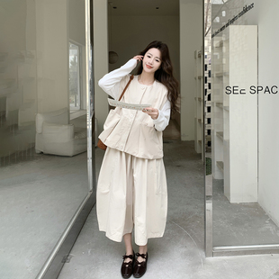 今年流行爆款马甲阔腿裤套装女春季2026新款俏皮活泼巨好看两件套