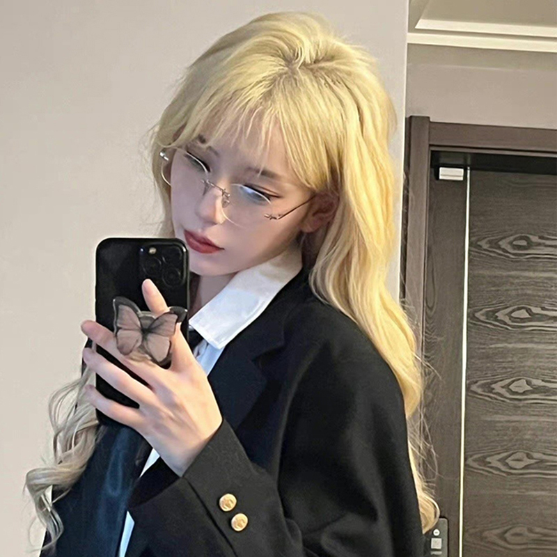 白金色假发女长发全头套长卷发大波浪lolita欧美风法式慵懒卷浅色