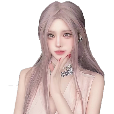 公主李高温丝甜美可爱中分刘海